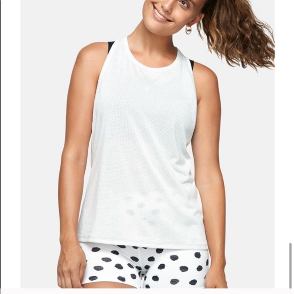 Outdoor voices ecomesh tank top white small